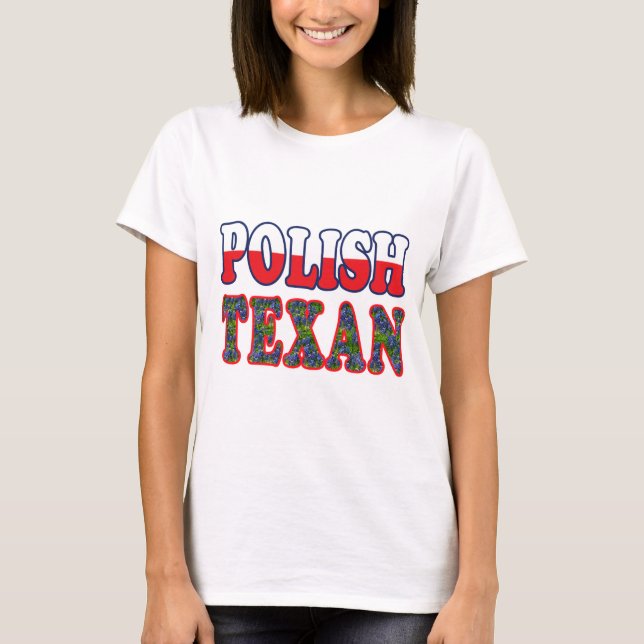 T-shirt Bluebonnets texans polonais (Devant)