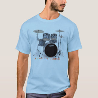 T-shirt bluecx, j'aime mes tambours !