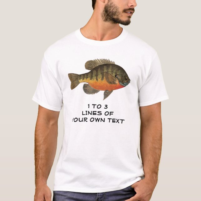 T-shirt Bluegill personnalisé, Bream (Devant)