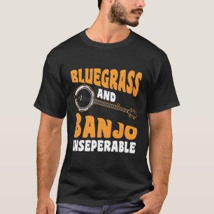T-shirt Bluegrass Et Banjo Inséparable