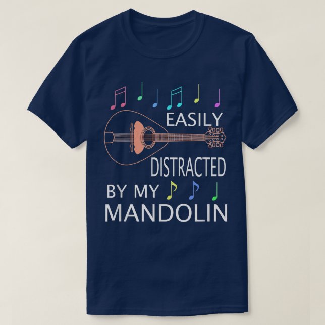 T-shirt Bluegrass Folk Musique Drôle Musicien Mandolin (Design devant)