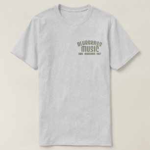 T-shirt Bluegrass Musique Réels Musiciens Seulement Vieux
