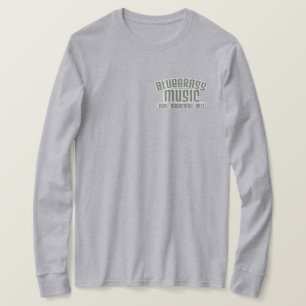 T-shirt Bluegrass Musique Réels Musiciens Seulement Vieux