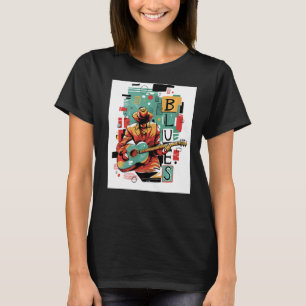 T-shirt Blues And Jazz Family Music Graphisme Hommes Femme