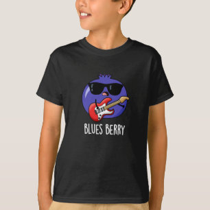 T-shirt Blues Berry Funny Fruit Pun Dark BG