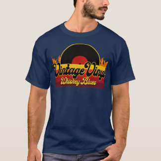 T-shirt Blues de vinyle vintage