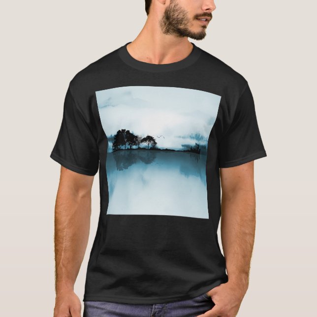 T-shirt Blues Guitare Nature (Devant)