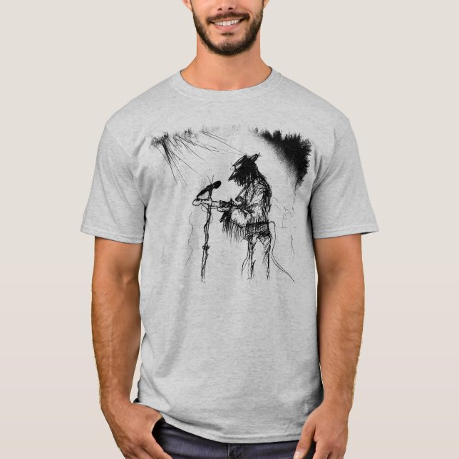 T-shirt Blues Music Guitariste et orchestre sur scène (Devant)