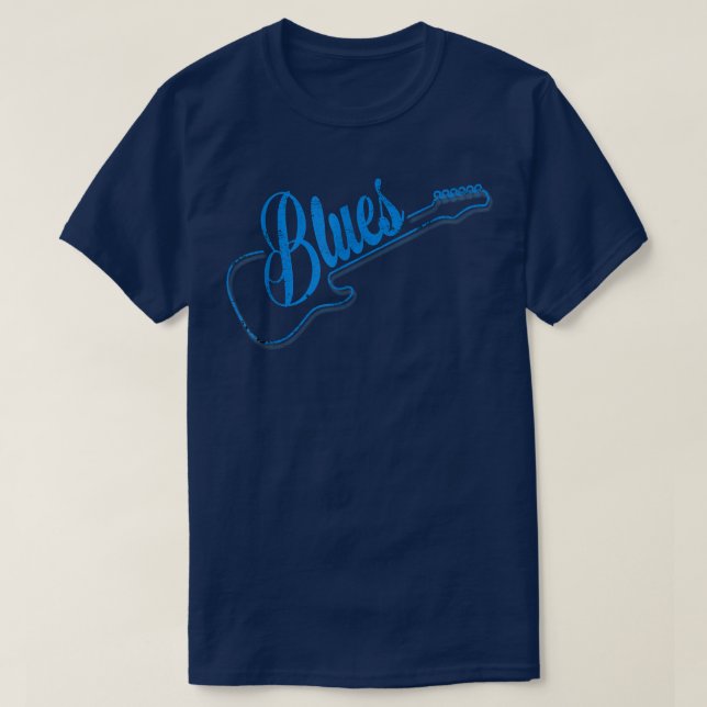 T-shirt BluesMusicGuitarGuitarist  (Design devant)