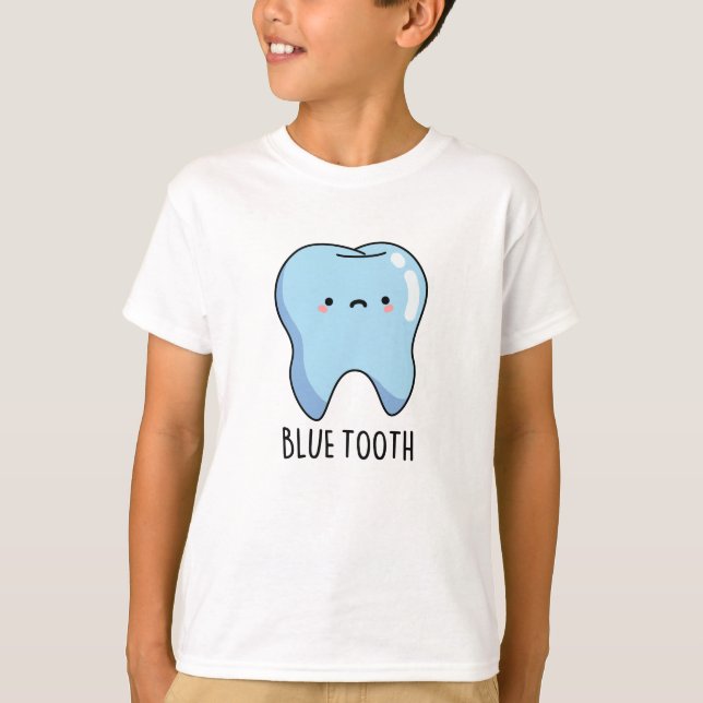 T-shirt Bluetooth Funny Technique Bleu Douille (Devant)