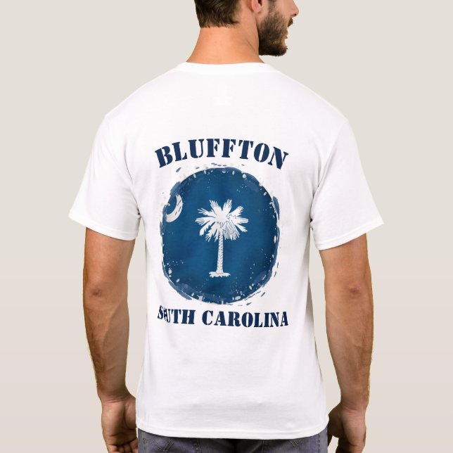 T-shirt Bluffton Caroline du Sud Pays Bas Neutre Hommes et (Dos)