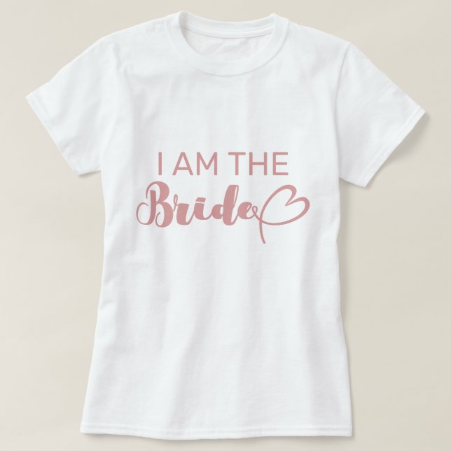 T-shirt Blush Pink Je Suis La Mariée Bachelorette Groupe P (Design devant)