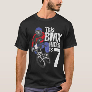 T-shirt BMX 7 ans Anniversaire Fête Garçons Vélo De Chemin