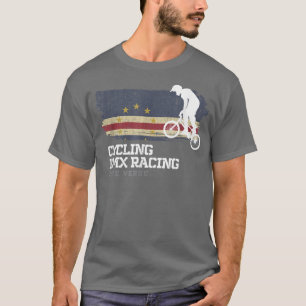 T-shirt BMX Bike Cape Verde Flag Biking Cycling Racing BMX
