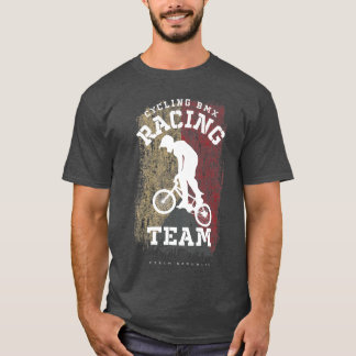 T-shirt BMX Bike Czech Republic Flag Biking Cycling Racing