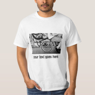 T-Shirt BMX bike skate park graffiti black