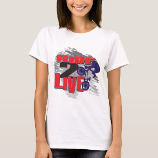 T-shirt BMX Biker Ride pour vivre