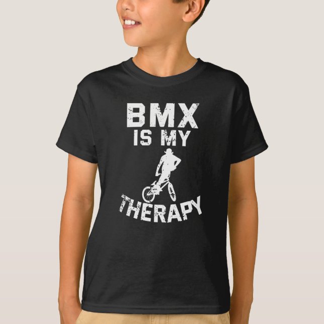T-shirt BMX Est Ma Thérapie Drôle Rémunération Des Coureur (Devant)