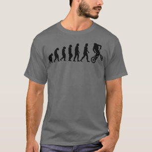 T-shirt BMX Evolution Design Freestyle Bicycle Tricks Vélo