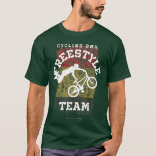 T-shirt BMX Freestyle Bike Belgium Flag Biking Cycling BMX
