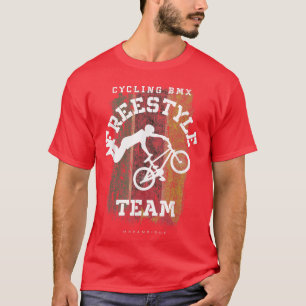 T-shirt BMX Freestyle Vélo Mozambique Drapeau Vélo vélo