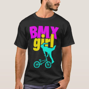 T-shirt BMX Girl Vélo Vélo Rider Racer Stunts Cadeau