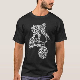 T-shirt Bmx Pratique Admissibilité Biker Bmx Rider Silhoue