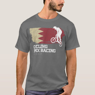 T-shirt BMX Vélo Bahreïn Drapeau Vélo Course BMX