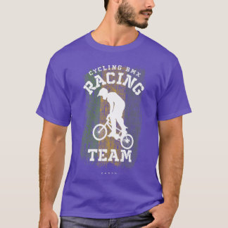 T-shirt BMX Vélo Gabon Drapeau Vélo Vélo Course BMX 308