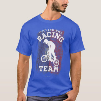 T-shirt BMX Vélo Haïti Drapeau Vélo Vélo Course BMX
