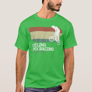 T-shirt BMX Vélo Luxembourg Drapeau Vélo Vélo Course BMX