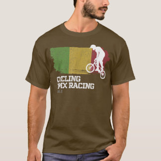 T-shirt BMX Vélo Mali Drapeau Vélo Vélo Course BMX