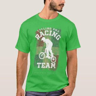 T-shirt BMX Vélo République Dominicaine Drapeau Vélo Ra