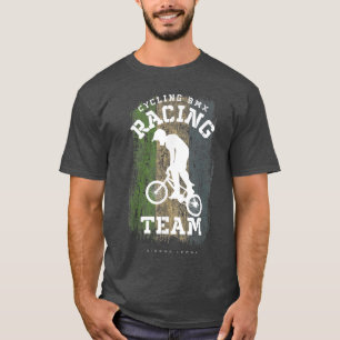 T-shirt BMX Vélo Sierra Leone Drapeau Vélo Course B