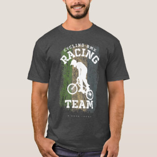 T-shirt BMX Vélo Sierra Leone Drapeau Vélo Course B