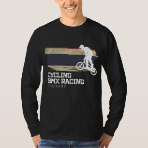 T-shirt BMX Vélo Thaïlande Drapeau Vélo vélo Course BMX