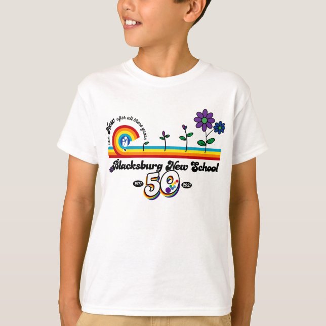 T-shirt BNS célèbre le 50e Tee de base pour enfants (Devant)