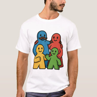 T-shirt Board Game Family Cute Meeples Gaming Night