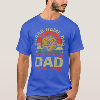 T-shirt Board Game Papa Board gamer père Dire rétro