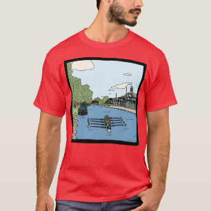 T-shirt Boat House Cambridge lutte Strugletown