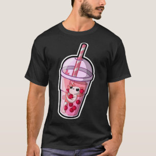 T-shirt Boba Axolotl Kawaii Axolotl Lover Bubble Thé Japon