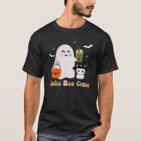 Boba Boo Crew Cute Ghost Cat Bubble Tea Kawaii Hal
