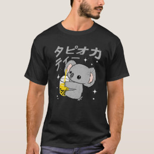T-shirt Boba Bubble Tea Lover Kawaii Koala Mots japonais