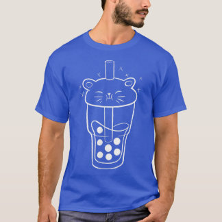 T-shirt Boba Bubble Tea perle Lait Tendance Boire Ours Cou
