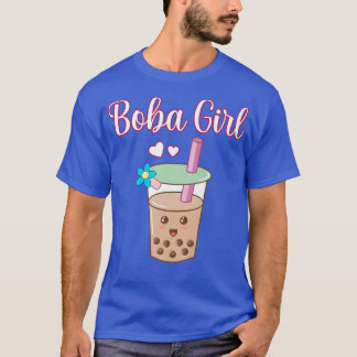 T-shirt Boba Girl Bubble Kawaii Tea Graphic Premium