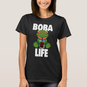 T-shirt Boba Life Frog Femmes Aiment Boba Tea