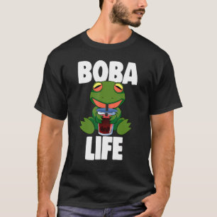 T-shirt Boba Life Frog Femmes Aiment Boba Tea