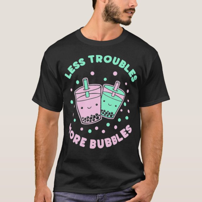 T-shirt Boba Milk Tea Bubble Tea (Devant)