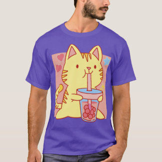 T-shirt Boba Neko Kawaii