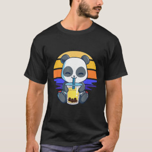 T-shirt Boba Panda Boire Thé Bubble Kawaii Anime Japane